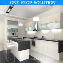 European Style L Shape Classic Design PVC Kitchen Cabinet